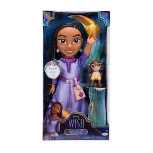 FAST SHIPPING! NEW, SINGING/TALKING ASHA DISNEY WISH DOLL WITH VALENTINO & STAR